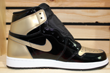 Air Jordan Retro 1 High OG Patent Gold Toe